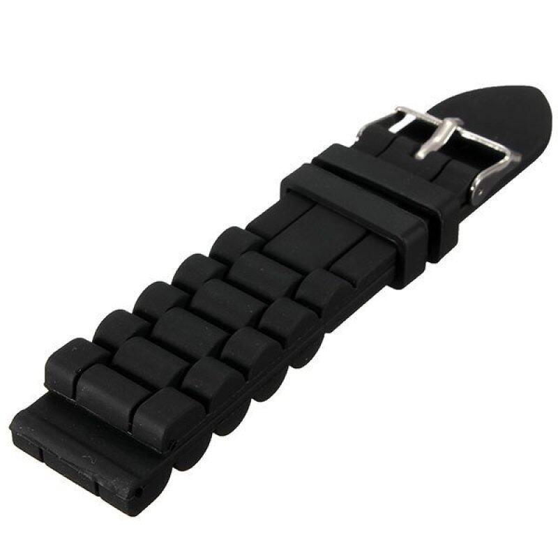 22mm Mens Military Silicone Rubber Diving Sport Wrist Watch Band Strap Malaysia