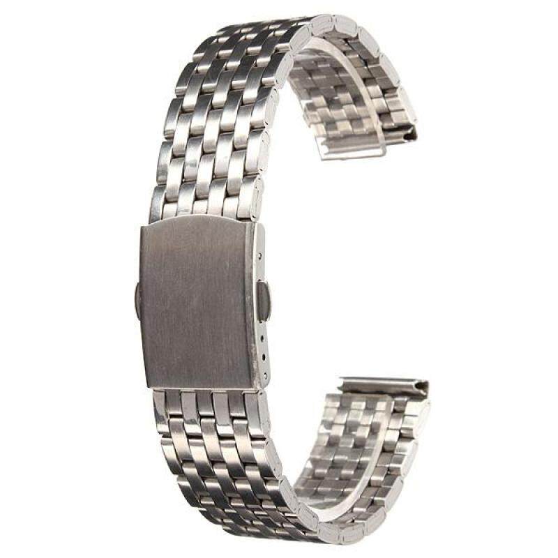 22mm Stainless Steel Watch Band Strap Bracelet & Push Button Double Flip Lock Malaysia