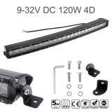 24 Inch 120 W LED Cong Worklight Thanh 24x 4D Chip ComBo Offroad Đèn Lái Xe Đèn cho Xe Tải SUV 4X4 4WD ATV