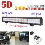 240 W 23 inch LED Xe Hơi Worklight Thanh 5D 48X CREE Chip ComBo Offroad Đèn Lái Xe Đèn cho Xe Tải SUV 4X4 4WD ATV