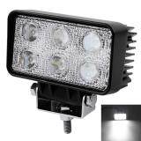 2 chiếc 18 W 12 V/24 V 2000LM 6 ĐÈN LED Làm Đèn Đèn Sương Mù cho Xe Máy/Xe Đầu Kéo /thuyền/4WD Offroad/SUV/ATV (Pha)