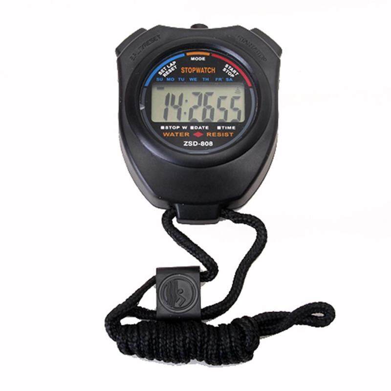 2PCS Stopwatch Stop Watch LCD Digital Professional Chronograph Timer Counter Sports Malaysia