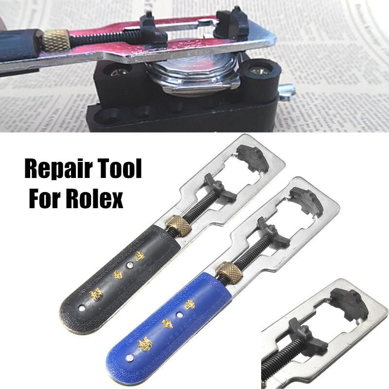 2 Pcs Watch Casing Belakang Penutup Pembuka Penghilang Alat Perbaikan Pasak untuk Rolex Set Hitam + Biru-Internasional
