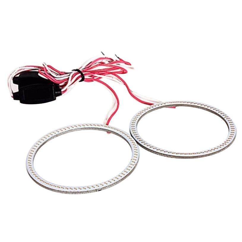 2X COB LED Lampu Depan Mobil Cincin Lampu Halo untuk BMW Ford. Halo Ukuran: 110 Mm Putih-Intl