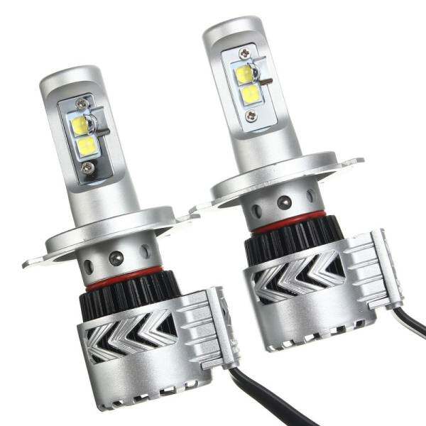 2X H4 9008 12000LM LED Xe Hơi XHP50 Đèn Pha Bóng Đèn Ánh Sáng Chuyển Đổi Bộ Trắng