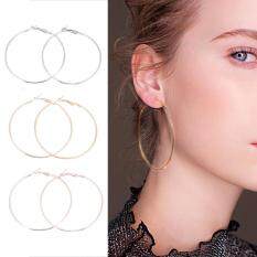 Women Hoop Earrings At Best Price In Free Shipping 3 Pairs Set Fashionable Lady Women Alloy Round Large Hoop Loop