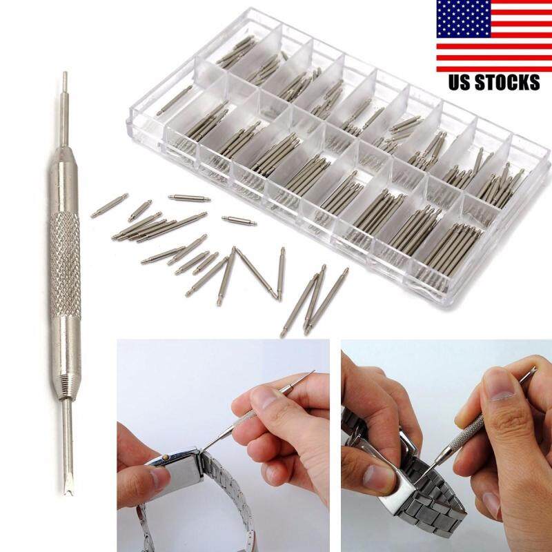 Nơi bán 360 chiếc đồng hồ đeo tay 8-23mm không gỉ thanh lò xo + sửa chữa công cụ gỡ chốt liên kết-US-