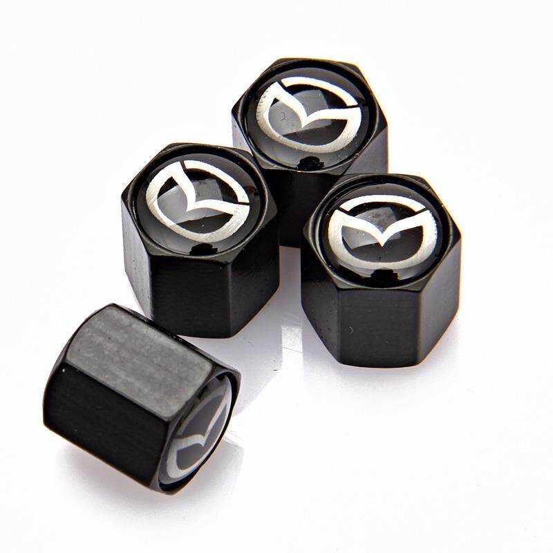 4PCS/SET Car Styling Stainless Steel Wheel Stem Air Caps Tyre Valve Caps For Mazda 2 3 5 6 CX5 CX7 CX9 Atenza Axela protege speed - intl