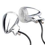 4x SilverBullet Phong Cách ĐÈN LED LED Tín Hiệu Bóng cho Harley Davidson Hổ Phách 41mm