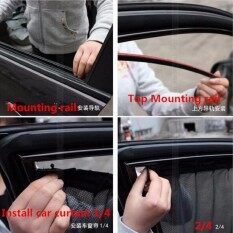 50 ซม. สีดำปรับ Vip Car ตาข่ายกรองแสงสไตล์ผ้าม่าน Uv Sunshadevisor คู่ By Leifen