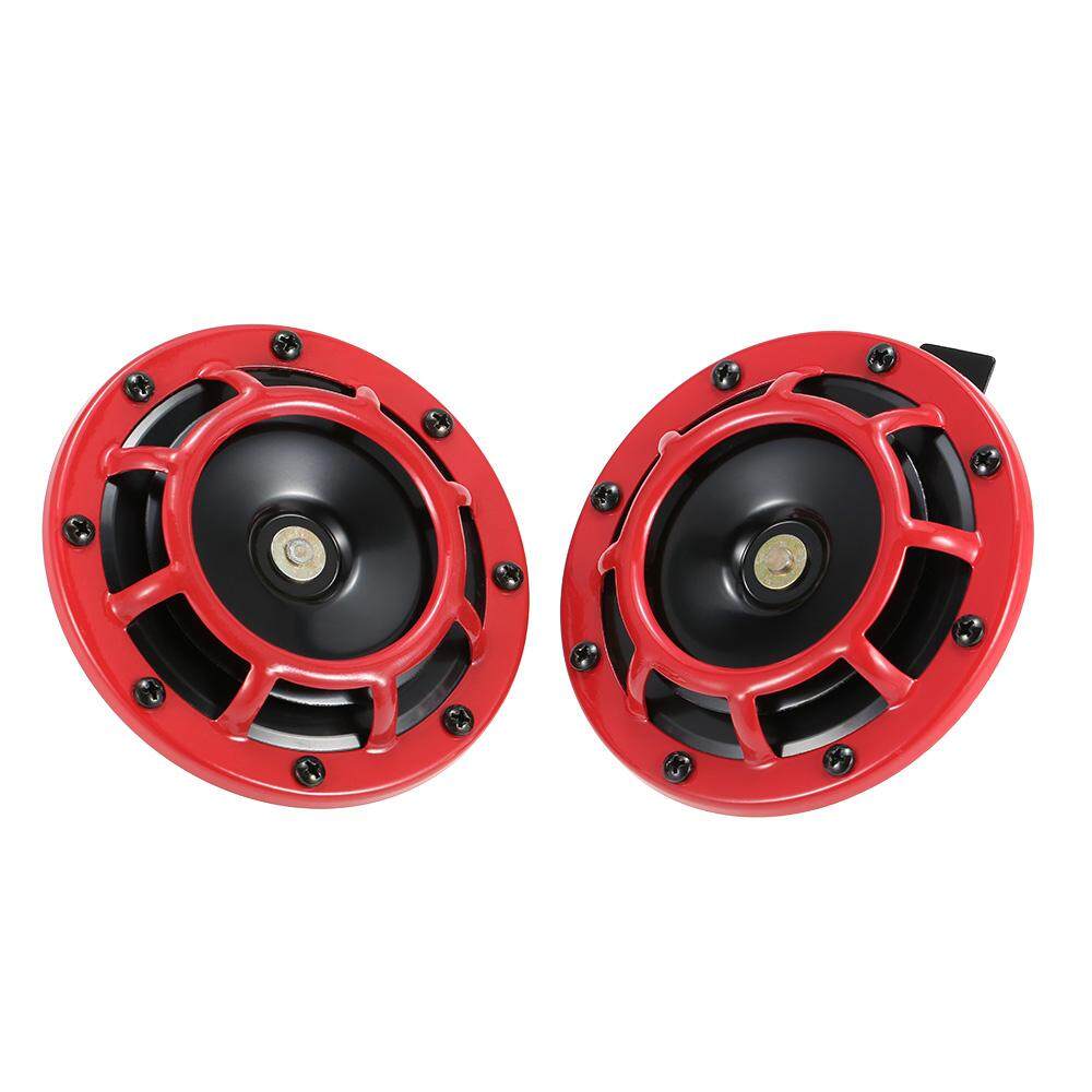 5 & Quot; Merah Sangat Lantang Compact Electric Blast Tone Tone untuk Sepeda Motor Chopper 12 V Mobil