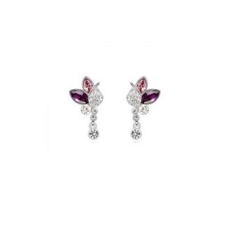 5678Qs Lahir dari Beberapa Austria Kristal Anting-Anting Ungu-Internasional