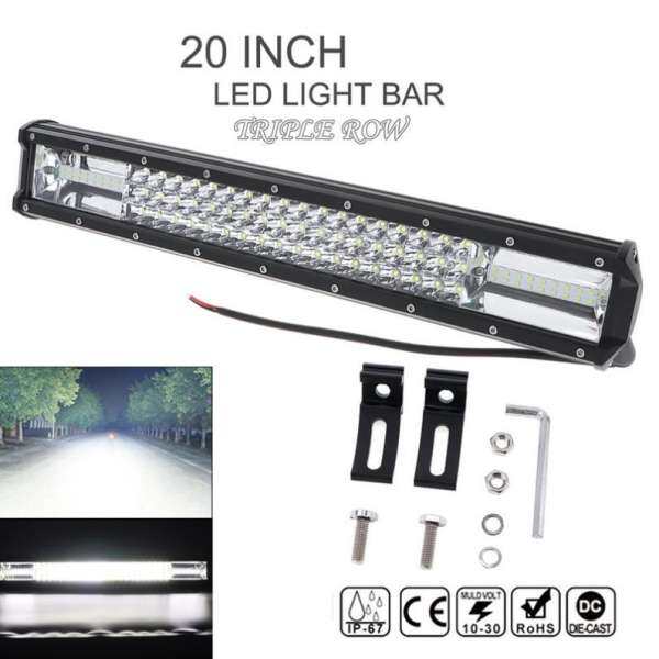 7D 20 Inch 540 W LED Cong Worklight Thanh Ba Liên Tiếp Điểm Lũ Combo Offroad Đèn Lái Xe Đèn xe Tải XE SUV 4X4 4WD ATV