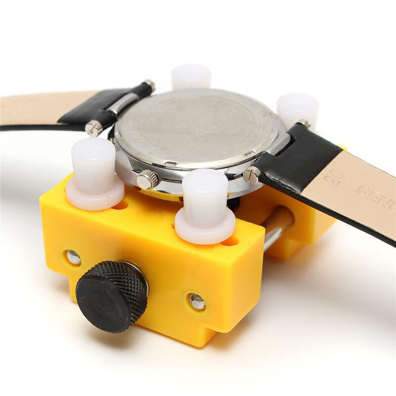 Adjustable Plastic Watch Straps Case Back Opener Watch for Band Repair Remover Holder Watchmaker Watch Repair Tool Kits Malaysia
