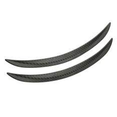 2 buah fender serat karbon untuk mobil (hitam)