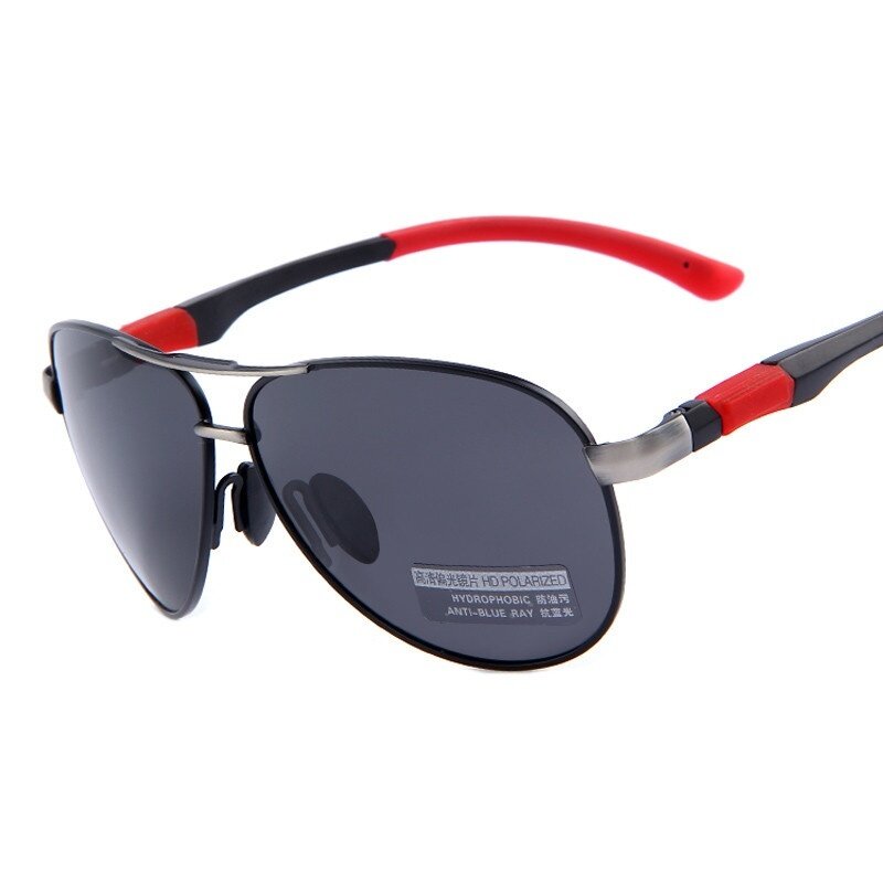 Kacamata AORON Polarized Aviator Sunglasses Pria UV400 Mengemudi HD Goggle Kotak Asli Pilot Sun Glass Luxury Eyewear Accessories216-Intl