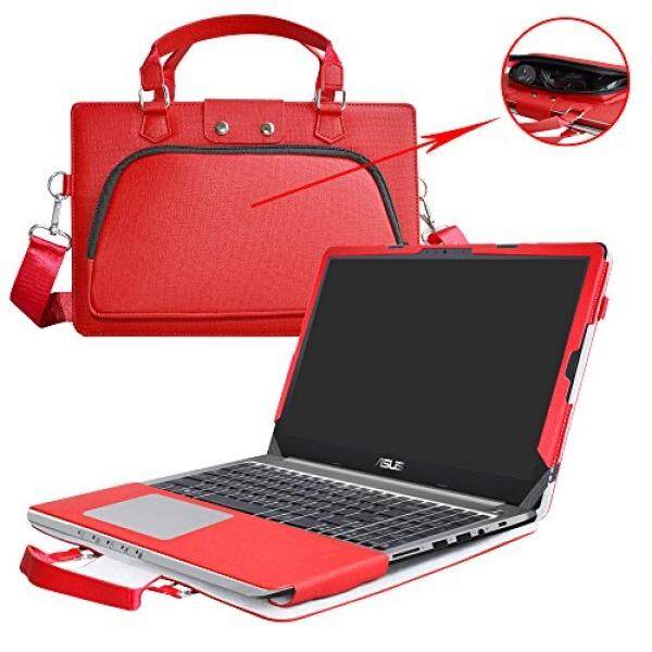 Asus K501UW K501UX, 2 Dalam 1 Dirancang Secara Akurat Pelindung PU Kulit Sarung + Portabel Membawa Tas untuk 15.6