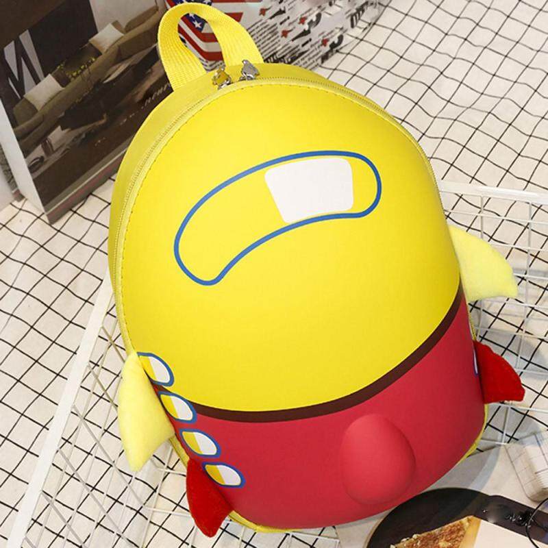 Baby Girls Boys Kids Cute Airplane Cartoon Eggshell Backpack Toddler School Bag - intl