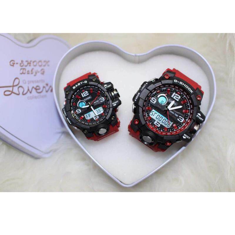 Black with Red GShock & BabyG Couple Malaysia
