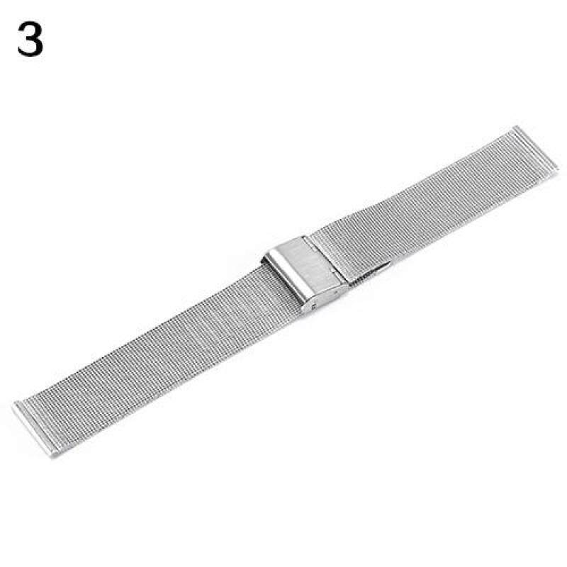 Bluelans® Stainless Steel Bracelet Strap Wrist Watch Mesh Replacement Band 18 20 22 24 mm 22mm (Silver) Malaysia
