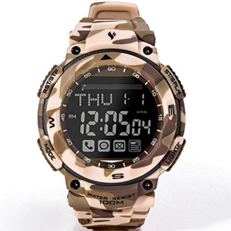 Bluetooth 4.0 SmartWatch Waterproof 10 ATM Dive Watch For Men Sport Fitness stopwatch With Android And iphone Smartphones (Desert Camouflage) Malaysia