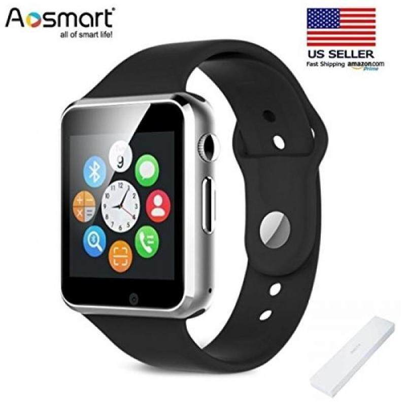 Bluetooth Smart Watch with Camera, Aosmart B1 Smart Watch for Android Smartphones (JetBlack) Malaysia