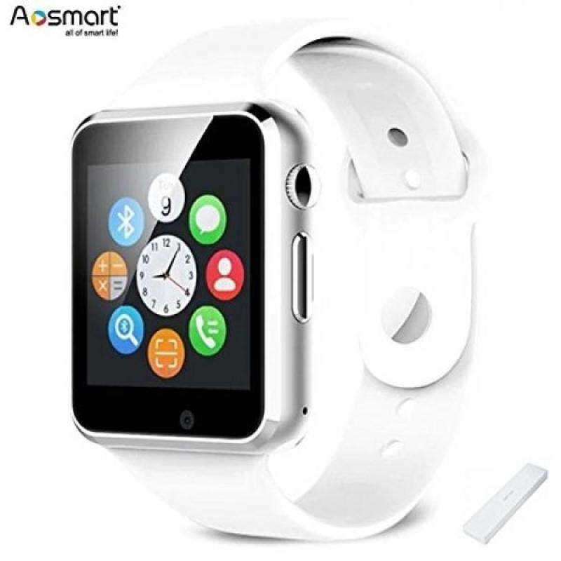 Bluetooth Smart Watch with Camera, Aosmart B23 Smart Watch for Android Smartphones (White) Malaysia