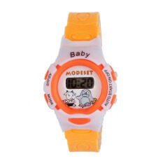 Boys Girls Students Time Electronic Digital Wrist Sport Watch Orange Malaysia