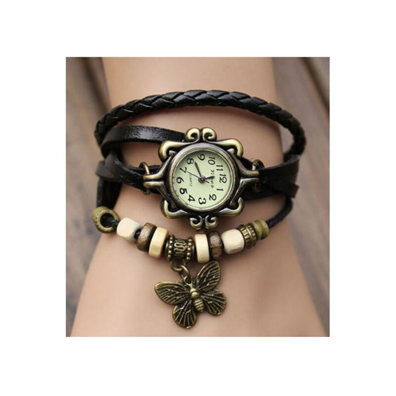 Buytra Butterfly Bracelet Watch Quartz Movement Wrist Watch Women Black Malaysia