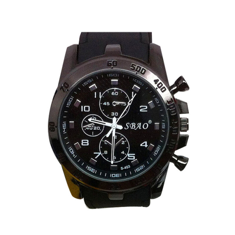 Buytra Men Watch Luxury Stainless Steel Analog Quartz Black Malaysia