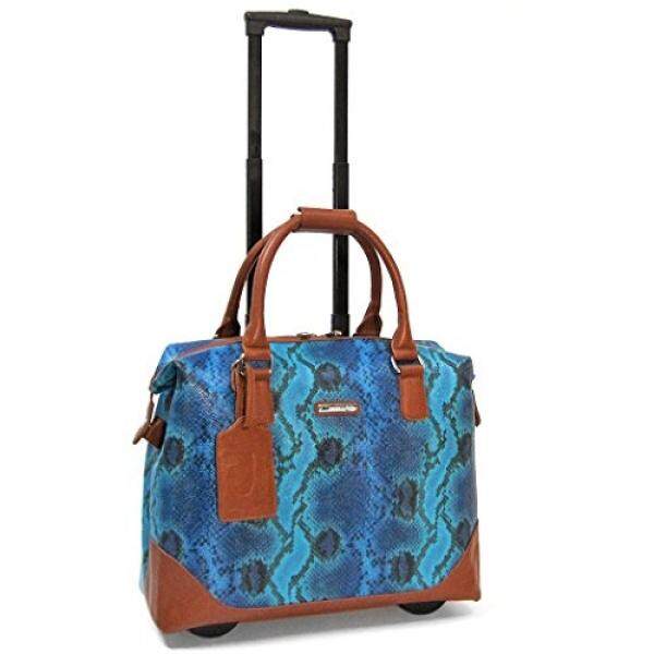 Cabrelli Bali Reptile 15 Laptop Bag on Wheels, Blue/Multi - intl