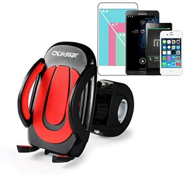 California Cade Elektronik California Cade Elektronik®Universal Adjustable Gunung Berputar Dudukan Sepeda Sepeda Sel Tempat Ponsel Penyangga untuk iPhone 4/4 S/5/5 S/ 5C/6/6 S/6 PLUS Samsung Galaxy dan Banyak Lagi (Hitam & Amp; Merah) -Intl