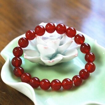 Carnelian Gelang Alami Kristal Perhiasan Merah Agate Gelang Putaran Gelang Keberuntungan Evil Pria dan Wanita Pasangan Kepribadian-Angka Merujuk ke Pro-Tangan Around-Internasional