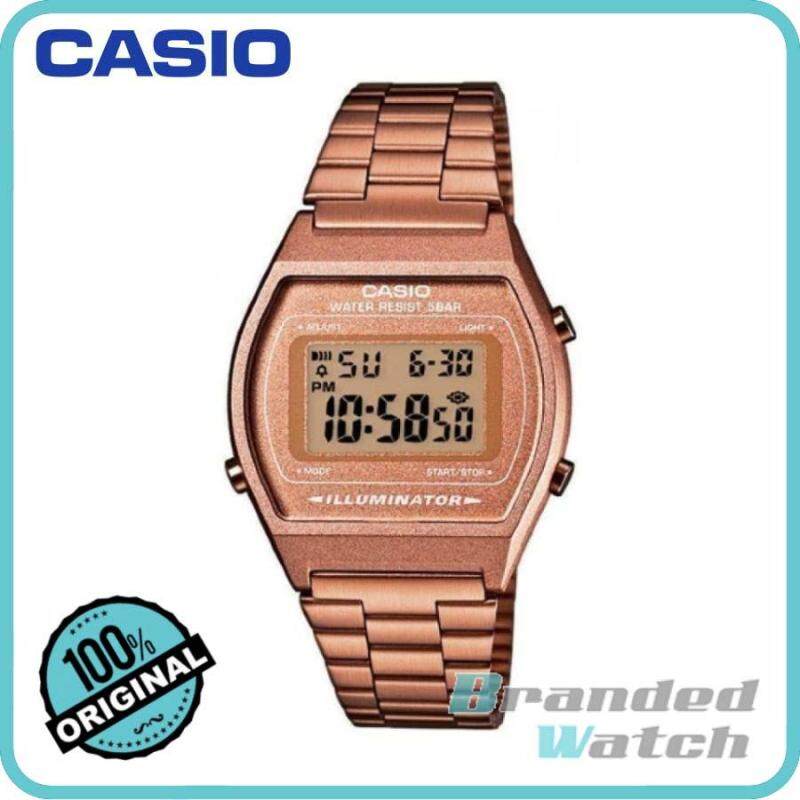 Casio B640WC-5ADF Unisex Vintage Rose Gold Steel Watch B640WC-5A B640WC-5 B640WC Malaysia