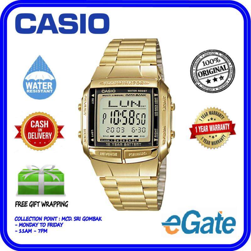 Casio DB-360G-9A Unisex Digital Telememo Data Bank Stainless Steel Watch Ori Malaysia