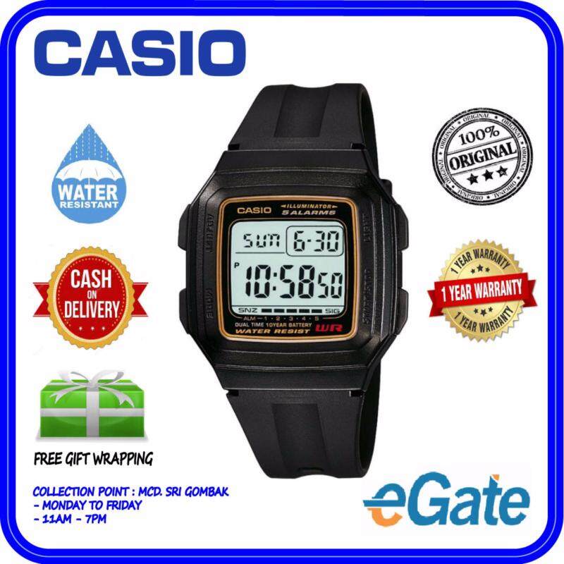 Casio F-201WA-9A Mens Digital Watch - Classic Simple Young Design Original Watch Malaysia