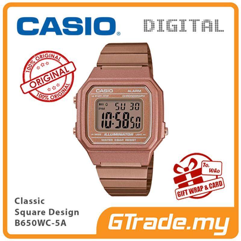 CASIO Men B650WC-5A Digital Watch Classic Square Design Malaysia