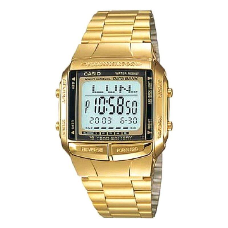 Casio Men Digital Gold Stainless Steel Watch DB-360G-9ADF Malaysia