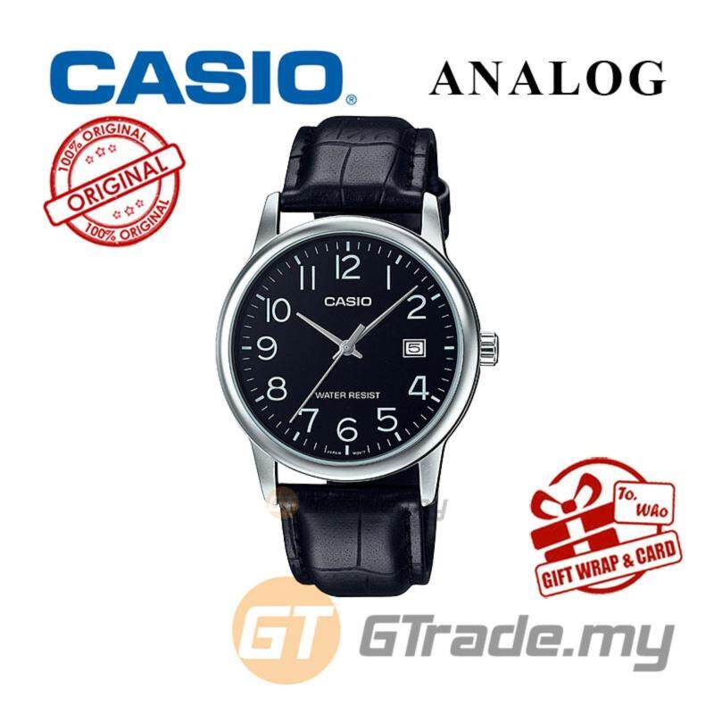 CASIO MEN MTP-V002L-1B Analog Watch | Date Display Simple Easy Malaysia