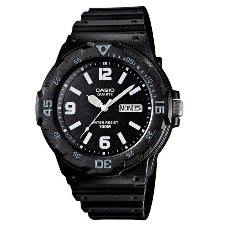 Casio Mens MRW-200H-1B2 100m Analog Resin Black & White 100% Original Watch (Free Shipping) Malaysia