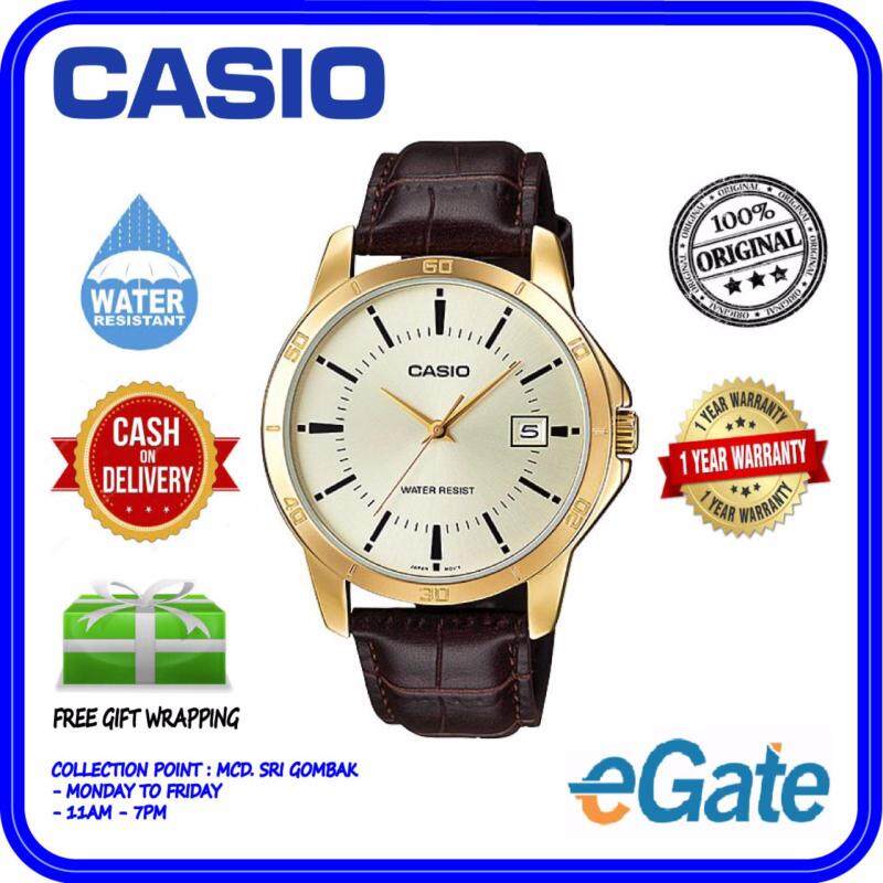 Casio MTP-V004GL-9A Men Analog Watch - Brown Casual Original Malaysia