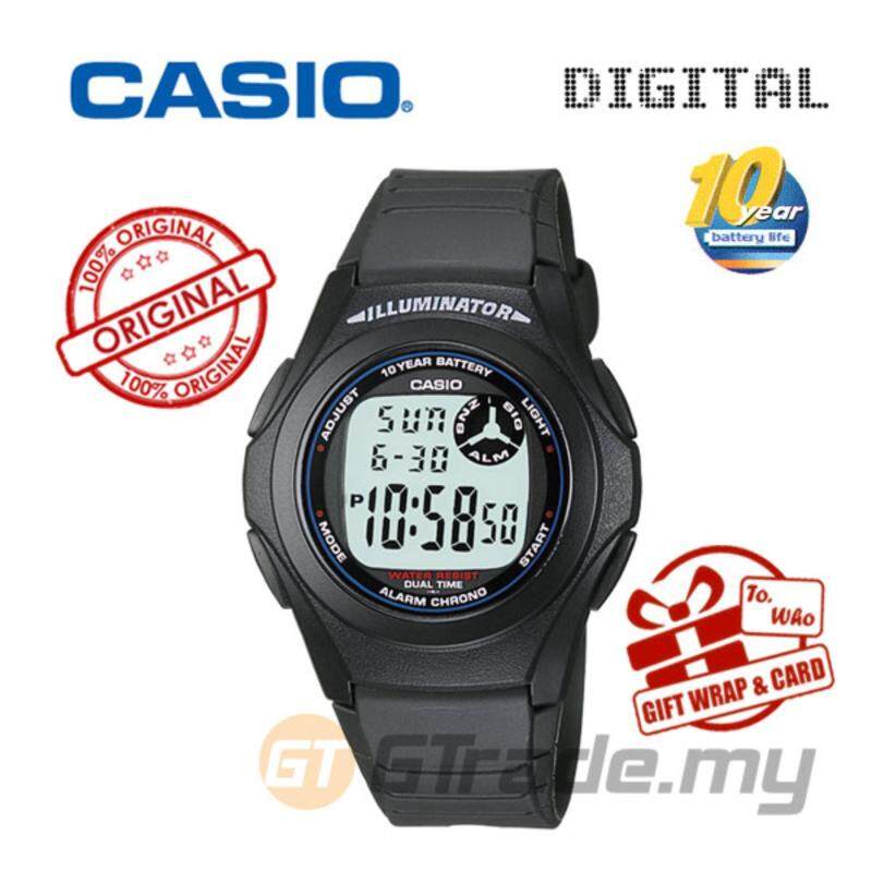 CASIO STANDARD F-200W-1A Kids Digital Watch Classic Simple Young Design Malaysia