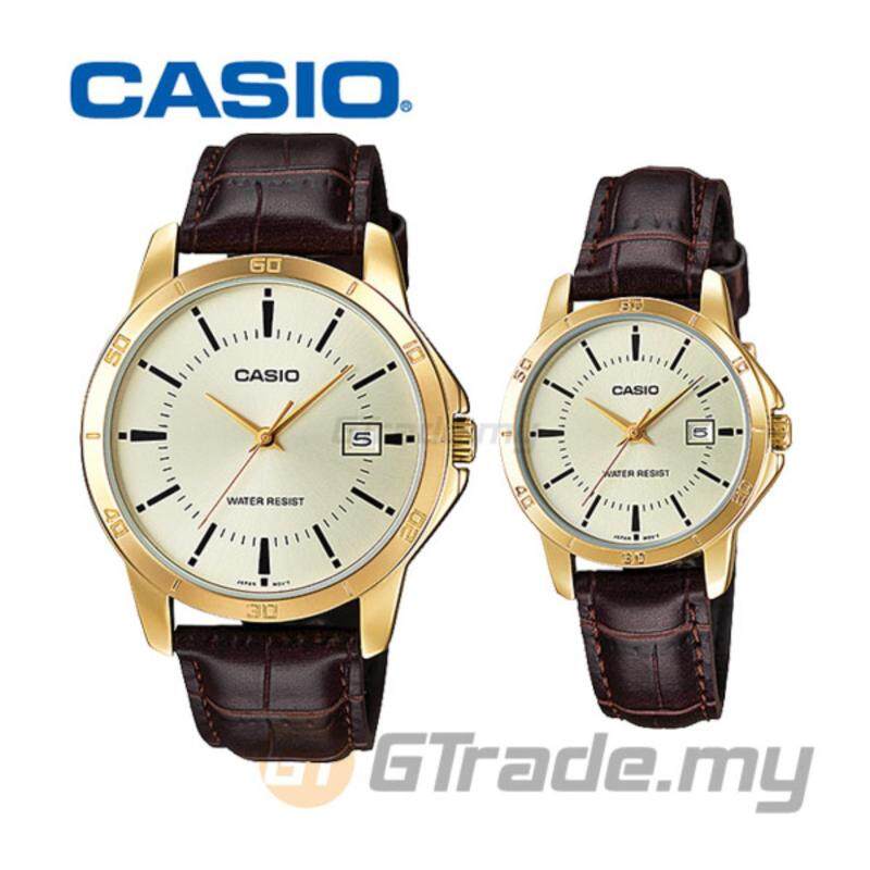 CASIO STANDARD MTP-V004GL-9AV & LTP-V004GL-9AV Analog Couple Watch Malaysia