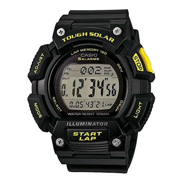 Casio Stl-s110h-1cef * Tough Tenaga Surya, 5 Alarm, Air Resist Wr-100m-Internasional