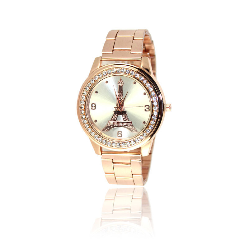 CatWalk Unisex Stainless Steel Band Crystal Quartz Wrist Watch (Rose Gold) Malaysia