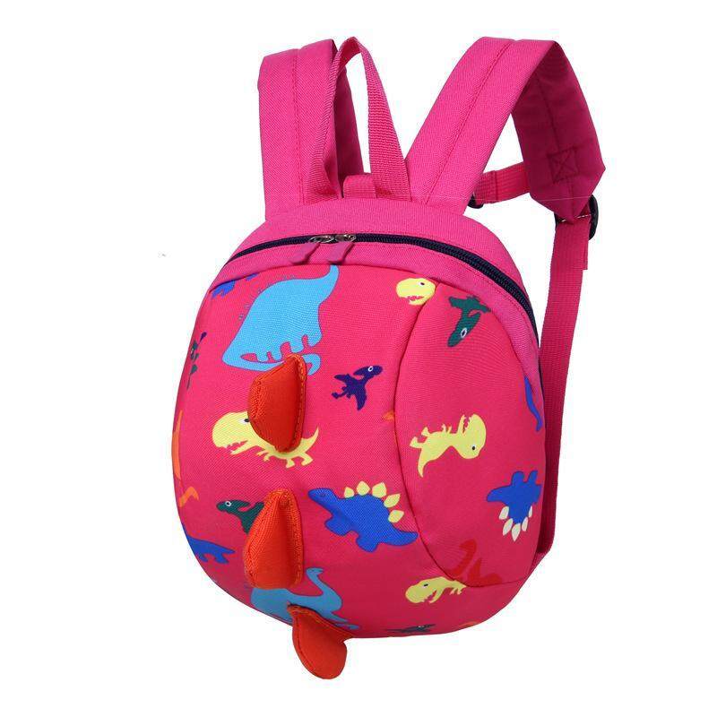 Children Nylon Waterproof Cartoon Dinosaur Anti Lost School Bags