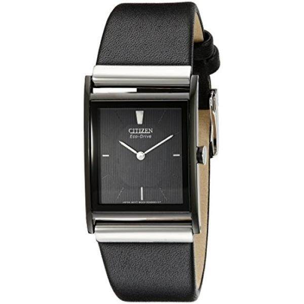 Citizen Eco-Drive Pria BL6005-01E Baja Anti Karat Watch dengan Tali Kulit-Intl