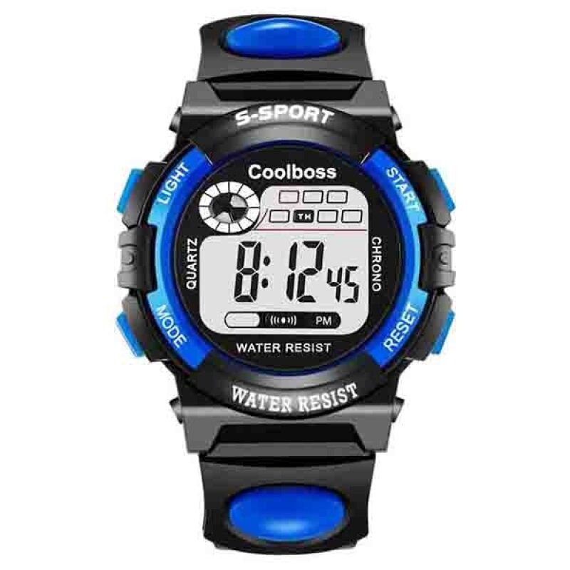 COOLBOSS Brand Men Digital LED Sports Watches swim fashion casual Military Wristwatches PU strap Jam Tangan Lelaki 0118 Malaysia