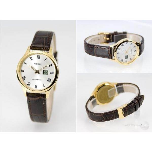 Damen Funk Jam Tangan (Junghans-Werk) Funkuhr, Farbe Gold-964.4705-Internasional