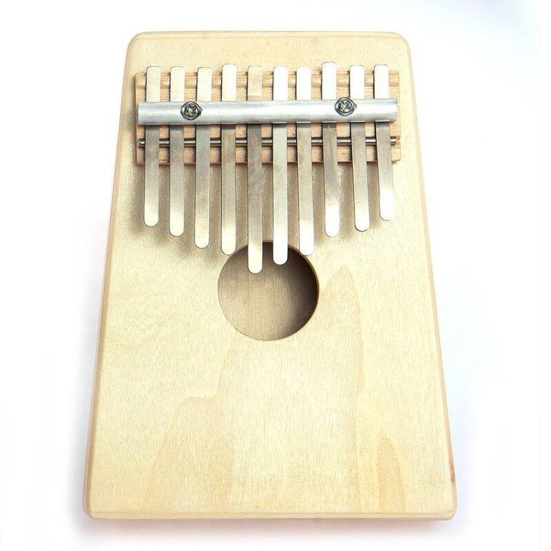 DHS Kalimba Mbira Likembe Sanza Thumb Piano Pine 10-Key (Natural Color) - intl